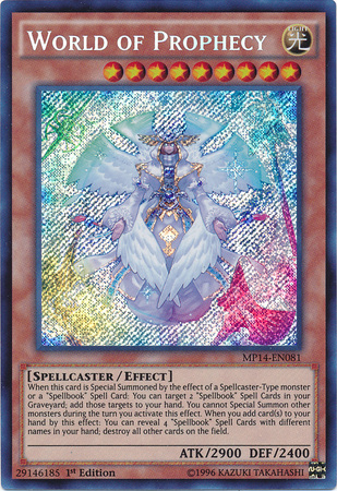 World of Prophecy [MP14-EN081] Secret Rare