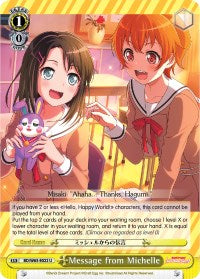 Message from Michelle (BD/W63-E022 U) [BanG Dream! Girls Band Party! Vol.2]