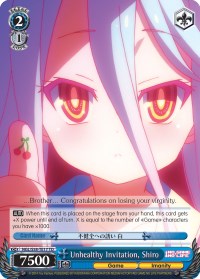 Unhealthy Invitation, Shiro (NGL/S58-TE17 TD) [No Game No Life]