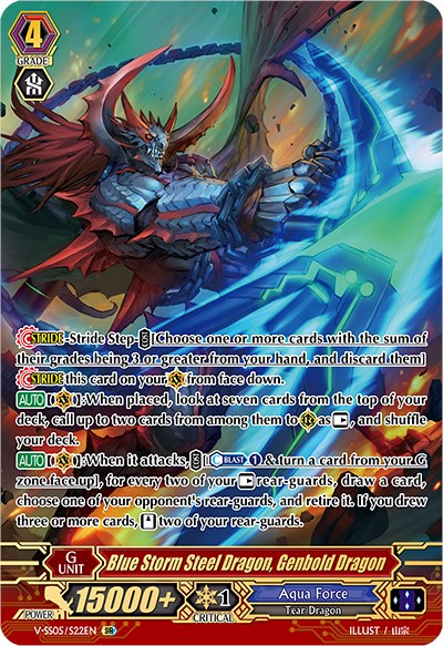 Blue Storm Steel Dragon, Genbold Dragon (V-SS05/S22EN) [Premium Collection 2020]