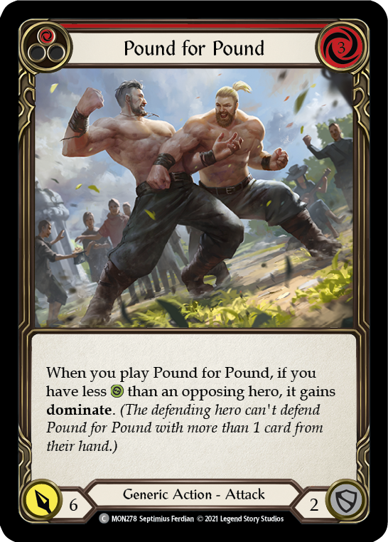 Pound for Pound (Red) [MON278-RF] (Monarch)  1st Edition Rainbow Foil