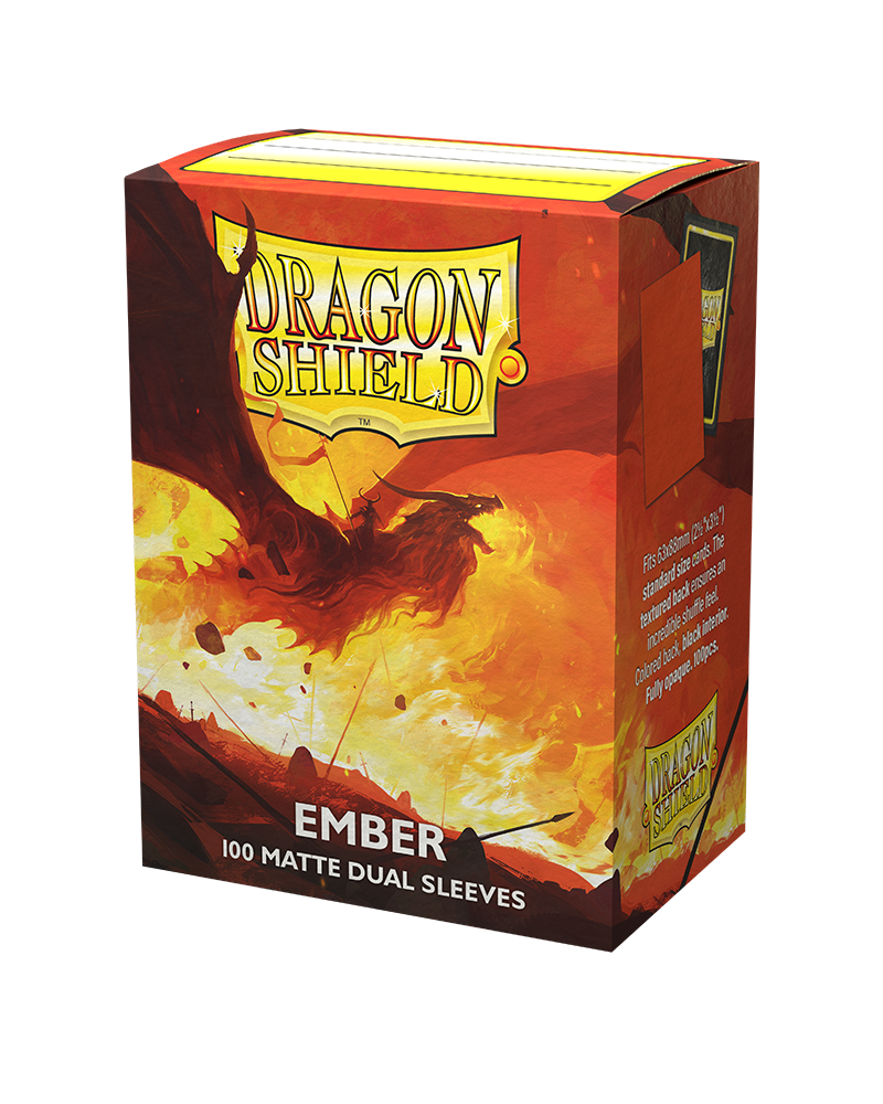 Dragon Shield Ember - Dual Matte Sleeves - Standard Size