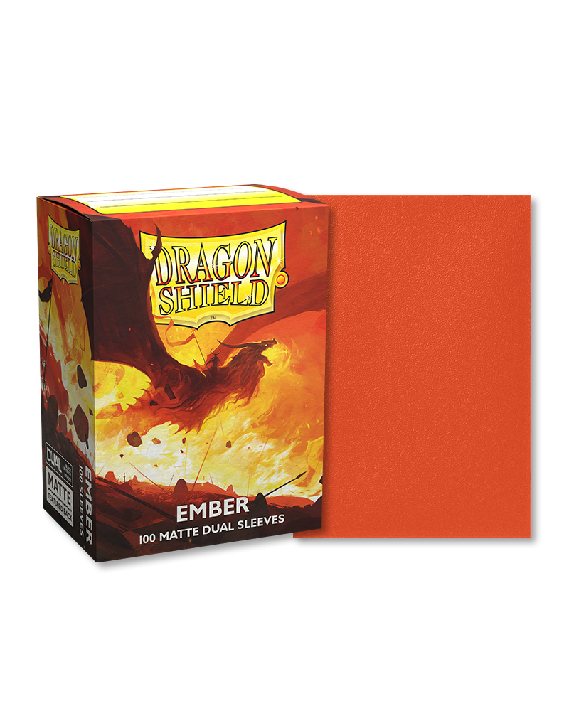 Dragon Shield Ember - Dual Matte Sleeves - Standard Size