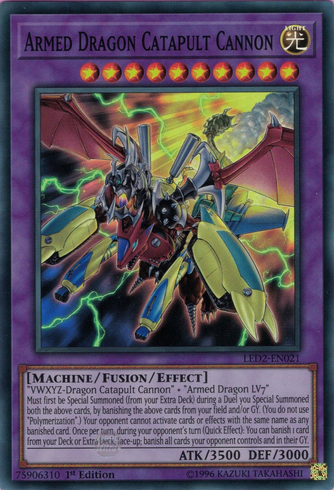 Armed Dragon Catapult Cannon [LED2-EN021] Super Rare