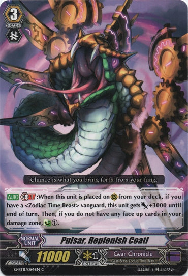 Pulsar, Replenish Coatl (G-BT11/094EN) [Demonic Advent]