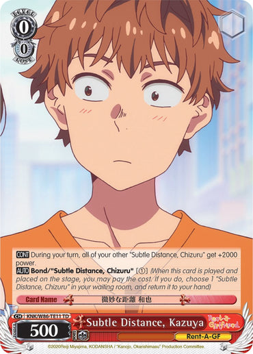 Subtle Distance, Kazuya (KNK/W86-TE11 TD) [Rent-A-Girlfriend]