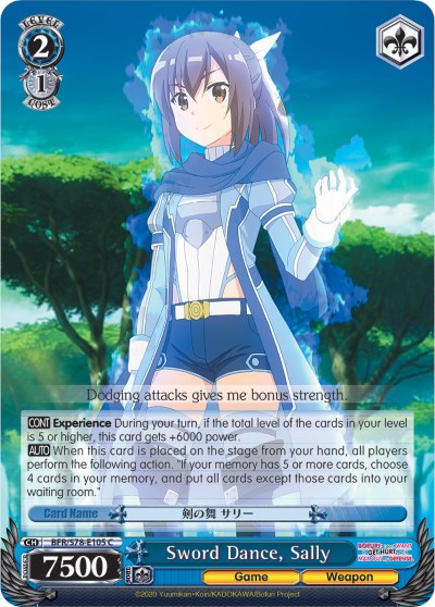 Sword Dance, Sally (BFR/S78-E105 C) [BOFURI: I Don't Want to Get Hurt, so I'll Max Out My Defense]
