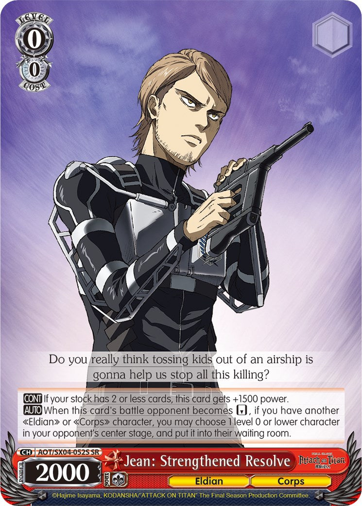 Jean: Strengthened Resolve (Foil) [Attack On Titan: Final Season]