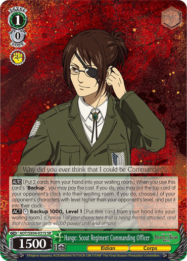 Hange: Scout Regiment Commanding Officer (Foil) [Attack On Titan: Final Season]