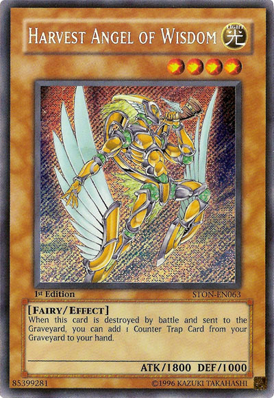 Harvest Angel of Wisdom [STON-EN063] Secret Rare