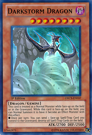 Darkstorm Dragon [ORCS-EN037] Super Rare