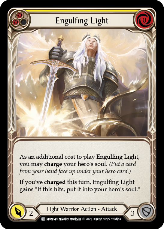 Engulfing Light (Yellow) [MON049] (Monarch)  1st Edition Normal