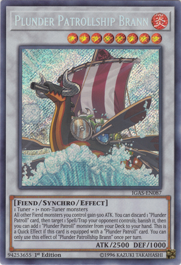 Plunder Patrollship Brann [IGAS-EN087] Secret Rare