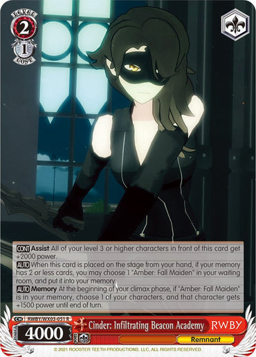 Cinder: Infiltrating Beacon Academy (RWBY/WX03-051 R) [RWBY]