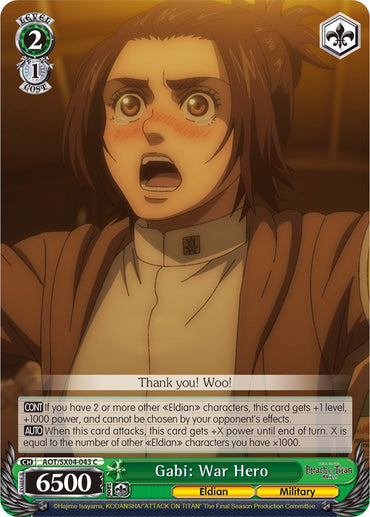 Gabi: War Hero [Attack On Titan: Final Season]