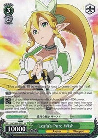 Leafa's Pure Wish (SAO/S20-E027 RR) [Sword Art Online]