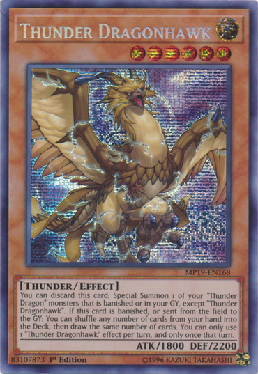 Thunder Dragonhawk [MP19-EN168] Prismatic Secret Rare