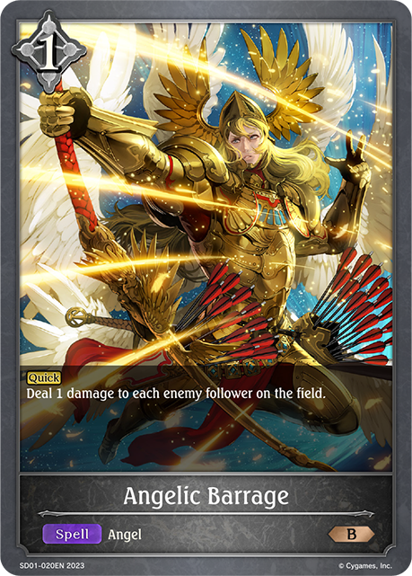 Angelic Barrage (SD01-020EN) [Regal Fairy Princess]