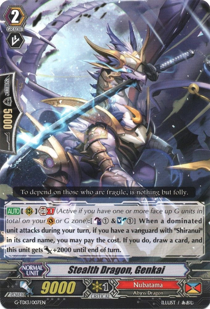 Stealth Dragon, Genkai (G-TD13/007EN) [Evil Eye Sovereign]