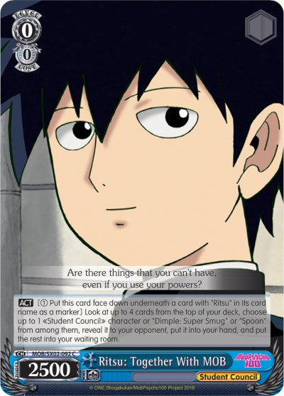 Ritsu: Together with MOB (MOB/SX02-092 C) [Mob Psycho 100]