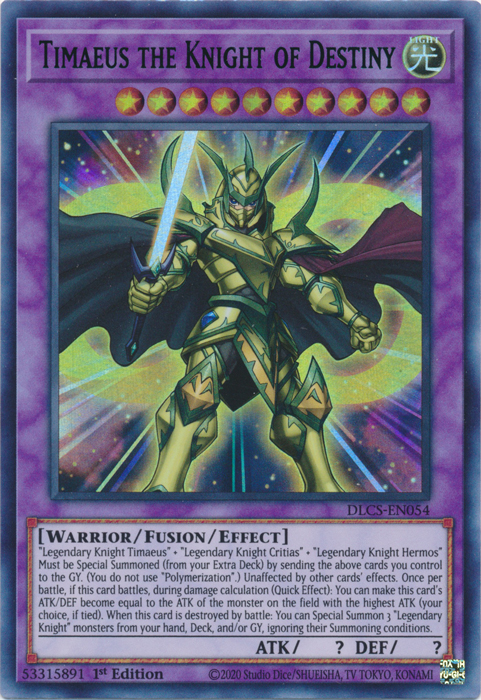 Timaeus the Knight of Destiny (Purple) [DLCS-EN054] Ultra Rare