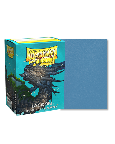 dragon shield matte dual shield sleeves lagoon 100 count